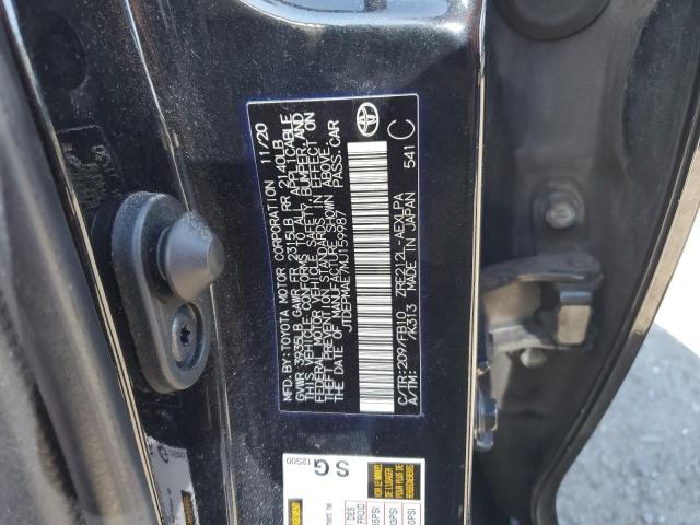 JTDEPMAE7MJ159987 - 2021 TOYOTA COROLLA LE 黑色 照片 12