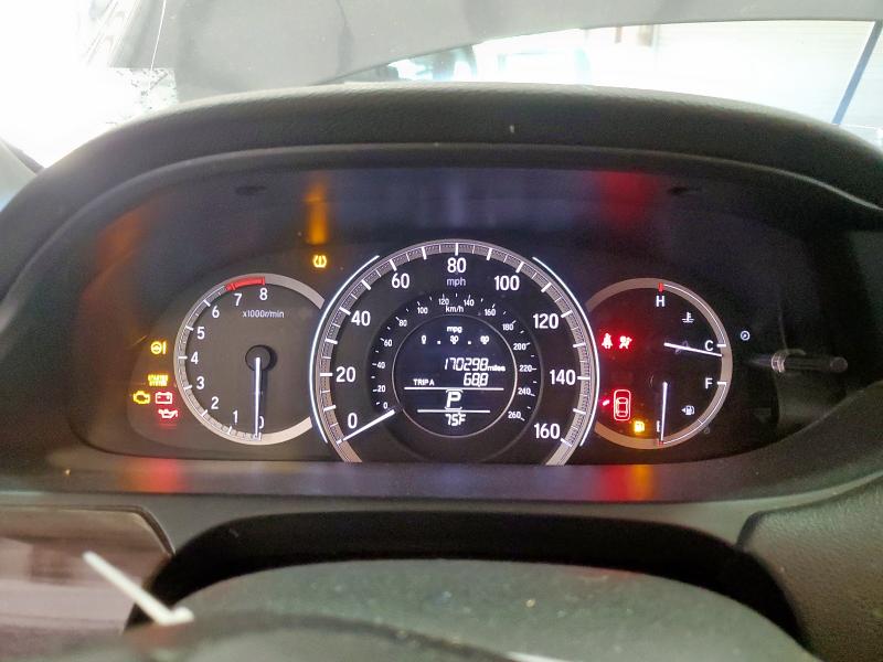 1HGCR2F80HA020820 - 2017 HONDA ACCORD EXL CHARCOAL photo 9