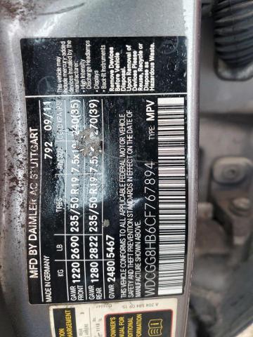 WDCGG8HB6CF767894 - 2012 MERCEDES-BENZ GLK 350 4MATIC SILVER photo 13