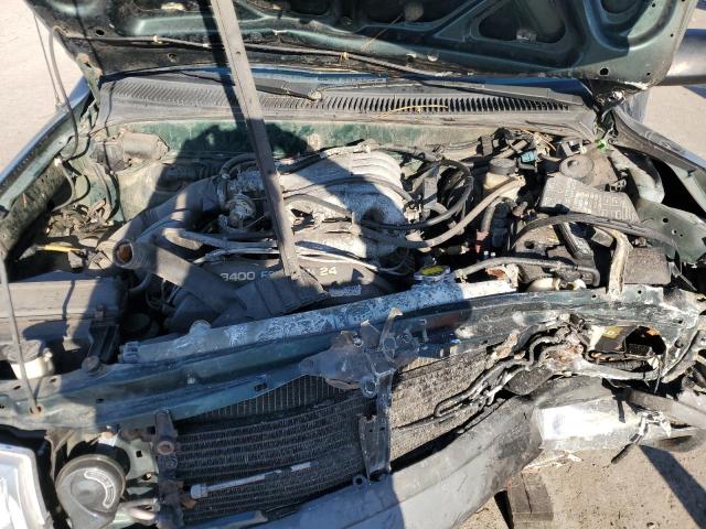 4TASN92N7YZ680599 - 2000 TOYOTA TACOMA XTRACAB PRERUNNER მწვანე ფოტო 11