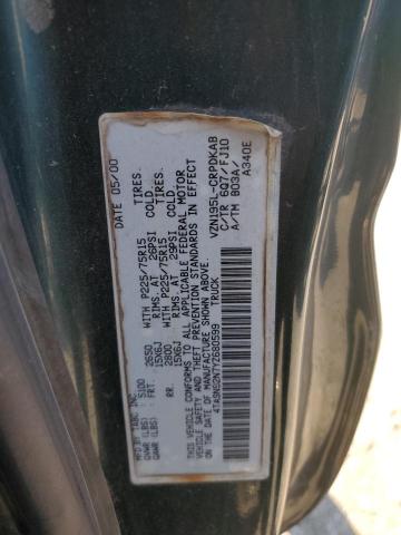 4TASN92N7YZ680599 - 2000 TOYOTA TACOMA XTRACAB PRERUNNER მწვანე ფოტო 12