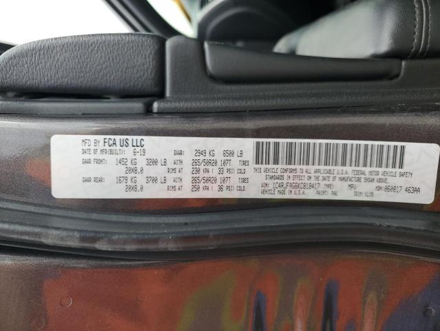 1C4RJFAG6KC818417 - 2019 JEEP GRAND CHER LAREDO CHARCOAL photo 14