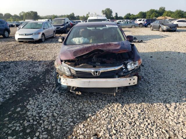 19XFB2F53CE064340 - 2012 HONDA CIVIC LX MAROON photo 10