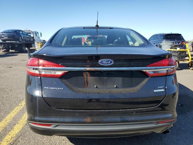 3FA6P0HD8JR114302 - 2018 FORD FUSION SE BLACK photo 6