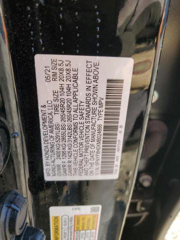 5FNYF8H0XMB024866 - 2021 HONDA PASSPORT ELITE 黑色 照片 12