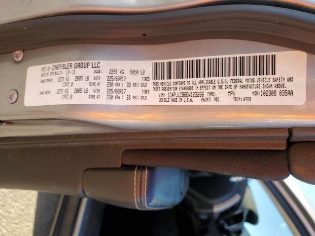 1C4PJLCB6EW123266 - 2014 JEEP CHEROKEE LATITUDE SILVER photo 14