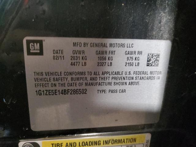 1G1ZE5E14BF286502 - 2011 CHEVROLET MALIBU LTZ გრაფიტი ფოტო 13