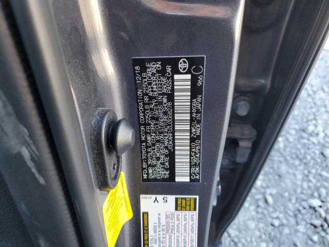 JTDKARFU3J3068278 - 2018 TOYOTA PRIUS ნაცრისფერი ფოტო 13