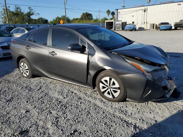 JTDKARFU3J3068278 - 2018 TOYOTA PRIUS ნაცრისფერი ფოტო 4