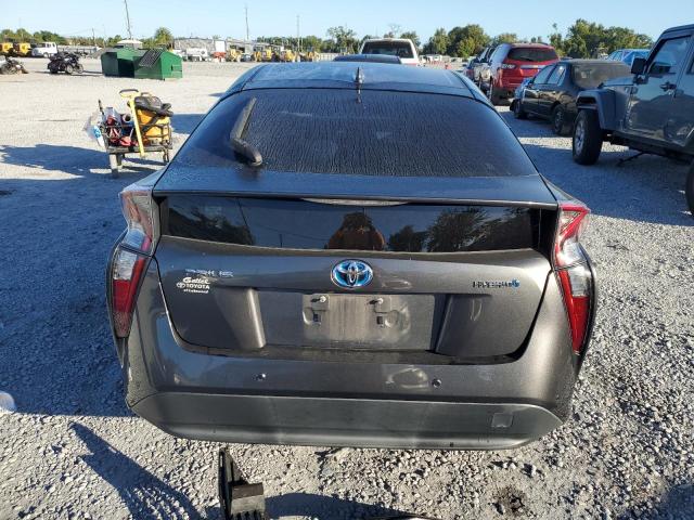 JTDKARFU3J3068278 - 2018 TOYOTA PRIUS ნაცრისფერი ფოტო 6