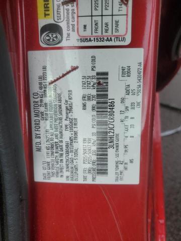 3LNHL2JC7CR804861 - 2012 LINCOLN MKZ BURGUNDY photo 12