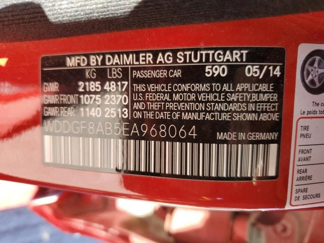 WDDGF8AB5EA968064 - 2014 MERCEDES-BENZ C 300 4MATIC RED photo 12