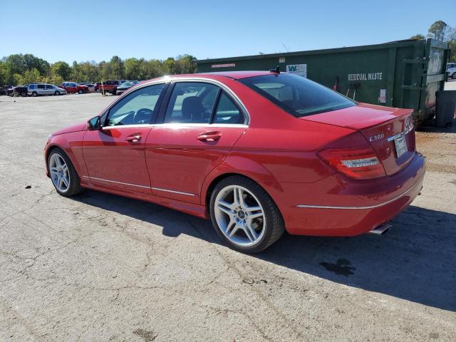 WDDGF8AB5EA968064 - 2014 MERCEDES-BENZ C 300 4MATIC RED photo 2
