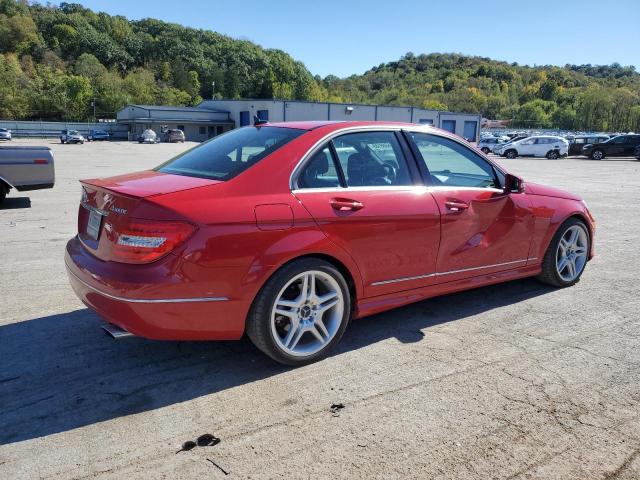 WDDGF8AB5EA968064 - 2014 MERCEDES-BENZ C 300 4MATIC RED photo 3
