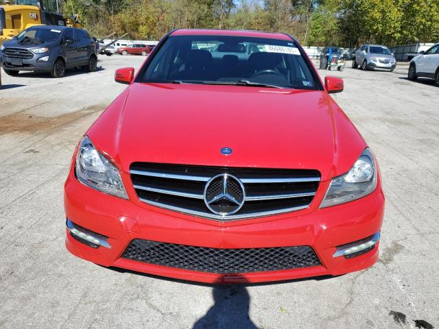 WDDGF8AB5EA968064 - 2014 MERCEDES-BENZ C 300 4MATIC RED photo 5