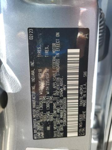 5TDKDRAH3PS023608 - 2023 TOYOTA HIGHLANDER L GRAY photo 12