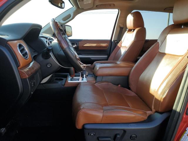 5TFAW5F1XEX345437 - 2014 TOYOTA TUNDRA CREWMAX PLATINUM RED photo 7