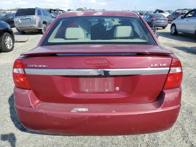 1G1ZT52815F116593 - 2005 CHEVROLET MALIBU LS BURGUNDY photo 6