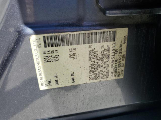 1N4AL2AP4BN513511 - 2011 NISSAN ALTIMA BASE Mavi foto 12