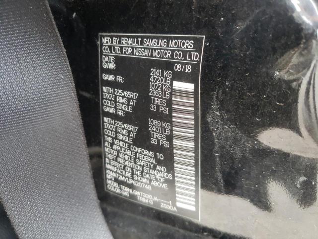 KNMAT2MV1JP620748 - 2018 NISSAN ROGUE S BLACK photo 13