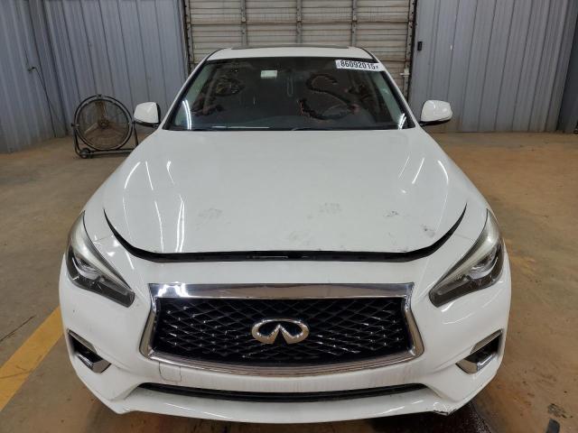 JN1EV7AP8JM359735 - 2018 INFINITI Q50 LUXE WHITE photo 5