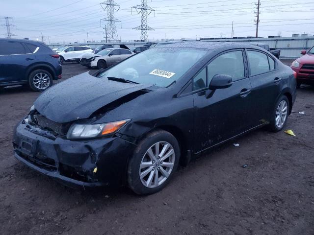 2HGFB2F92CH587566 - 2012 HONDA CIVIC EXL BLACK photo 1