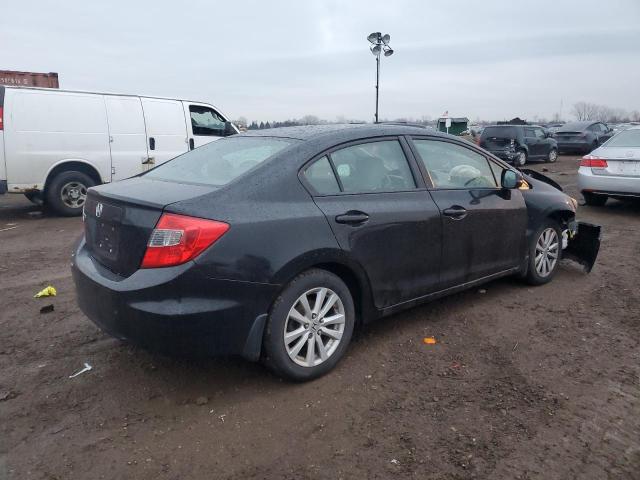 2HGFB2F92CH587566 - 2012 HONDA CIVIC EXL BLACK photo 3