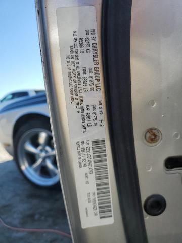 2B3CJ5DT4AH314793 - 2010 DODGE CHALLENGER R/T ვერცხლისფერი ფოტო 12