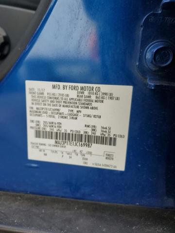 MAJ3P1TE1JC169987 - 2018 FORD ECOSPORT SE Mavi fotoğraf 13