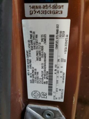 1FMCU9GD9HUB54897 - 2017 FORD ESCAPE SE ORANGE photo 13