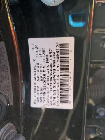 1HGCR2F02HA136482 - 2017 HONDA ACCORD EX BLACK photo 12