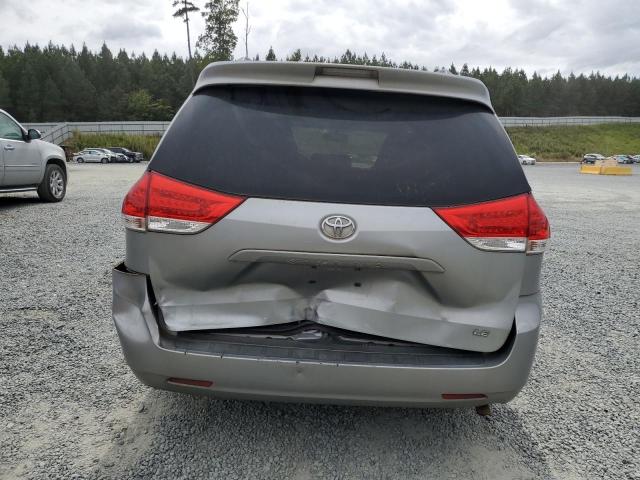 5TDKK3DC7ES444005 - 2014 TOYOTA SIENNA LE SILVER photo 6