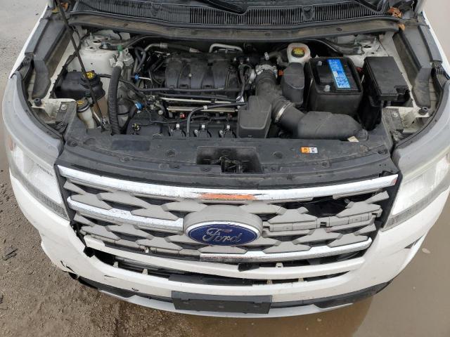 1FM5K7D88JGB97464 - 2018 FORD EXPLORER XLT WHITE photo 12