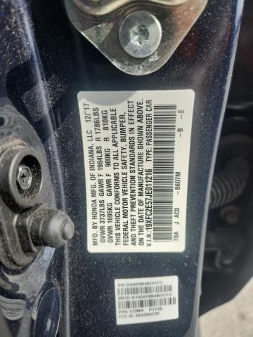 19XFC2E57JE011216 - 2018 HONDA CIVIC LX CHARCOAL photo 12