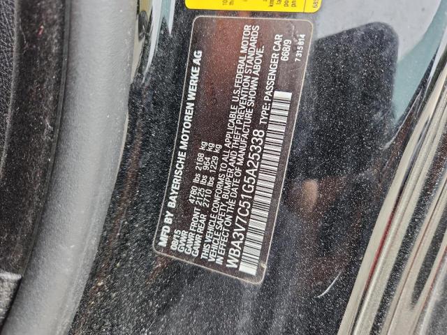 WBA3V7C51G5A25338 - 2016 BMW 428 I SULEV BLACK photo 12