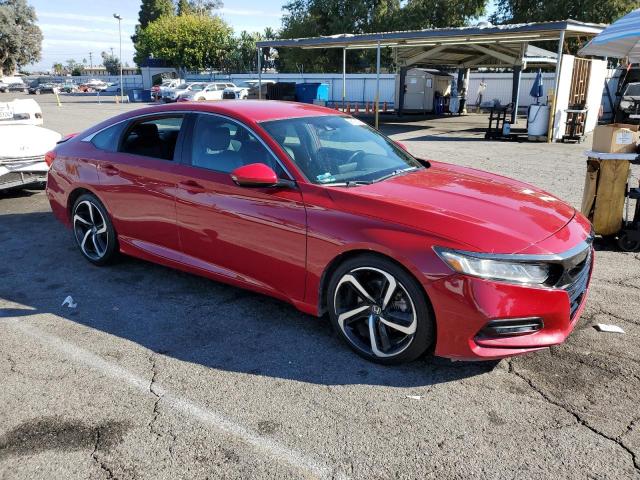 1HGCV1F30JA174993 - 2018 HONDA ACCORD SPORT წითელი ფოტო 4