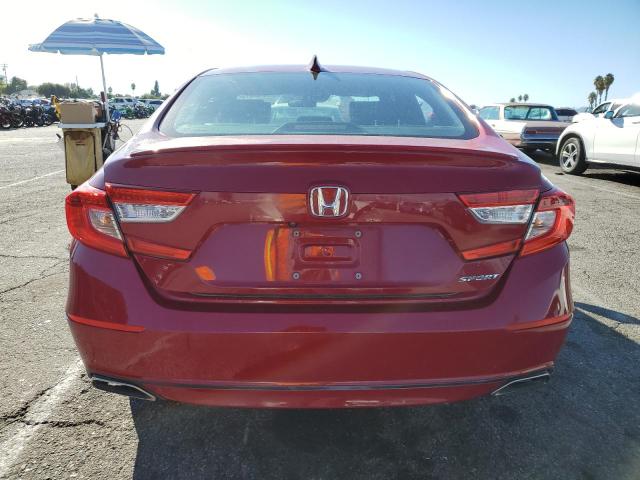 1HGCV1F30JA174993 - 2018 HONDA ACCORD SPORT წითელი ფოტო 6