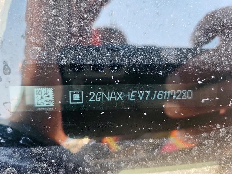 2GNAXHEV7J6119280 - 2018 CHEVROLET EQUINOX LS Srebrny zdjęcie 13