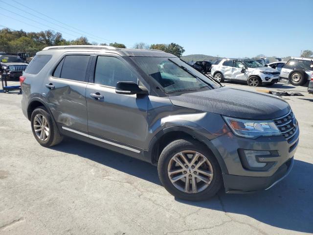 1FM5K7DH9HGA56719 - 2017 FORD EXPLORER XLT Մոխրագույն լուսանկար 4