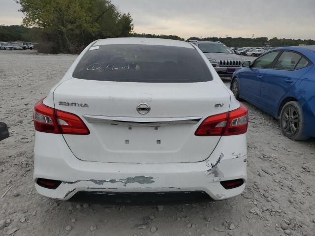 3N1AB7AP8KY313666 - 2019 NISSAN SENTRA S WHITE photo 6