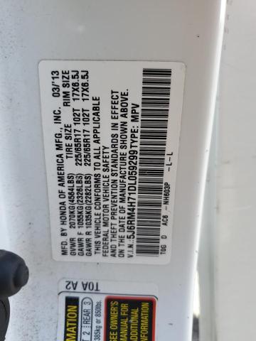 5J6RM4H71DL059299 - 2013 HONDA CR-V EXL 白色 照片 14