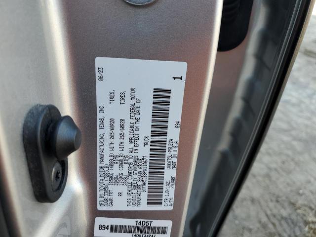 5TFNA5DB8PX110677 - 2023 TOYOTA TUNDRA CREWMAX PLATINUM ვერცხლისფერი ფოტო 12