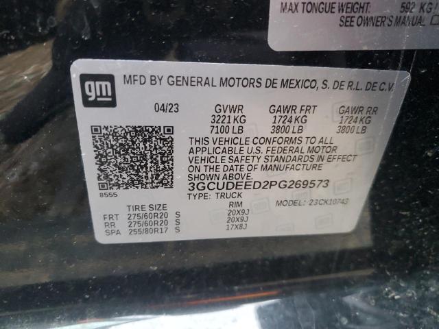 3GCUDEED2PG269573 - 2023 CHEVROLET SILVERADO K1500 RST BLACK photo 13