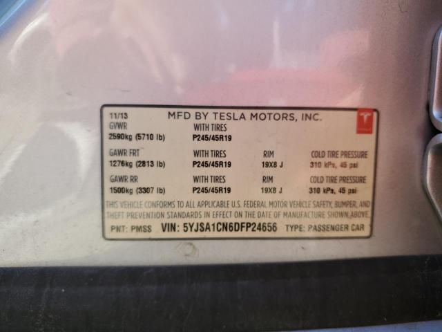 5YJSA1CN6DFP24656 - 2013 TESLA MODEL S Червоний фото 13