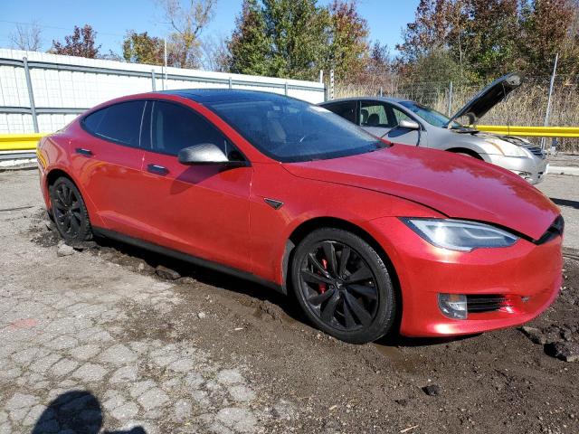 5YJSA1CN6DFP24656 - 2013 TESLA MODEL S Червоний фото 4