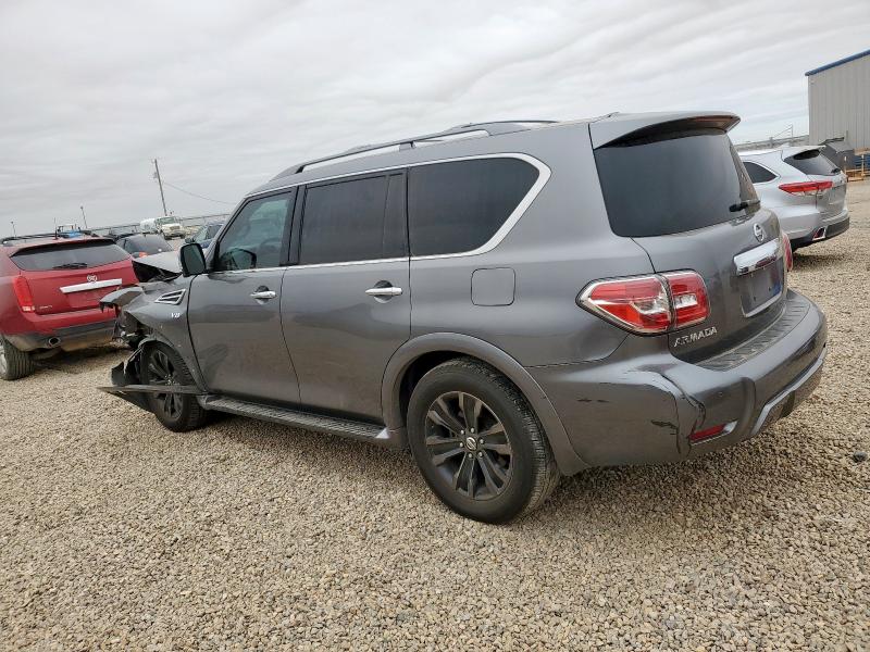 JN8AY2NE4K9759587 - 2019 NISSAN ARMADA PLATINUM GRAY photo 2