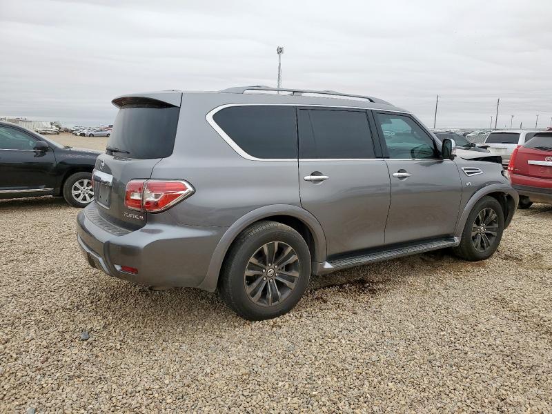 JN8AY2NE4K9759587 - 2019 NISSAN ARMADA PLATINUM GRAY photo 3