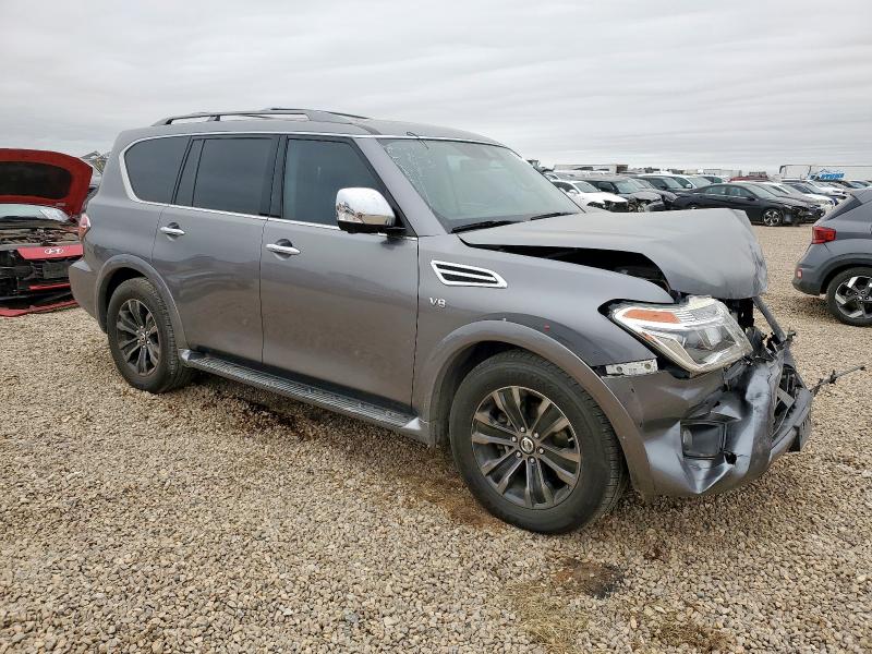 JN8AY2NE4K9759587 - 2019 NISSAN ARMADA PLATINUM GRAY photo 4