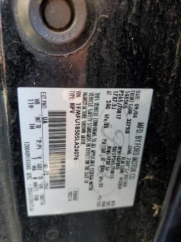 1FMFU18505LA24076 - 2005 FORD EXPEDITION EDDIE BAUER BLACK photo 13