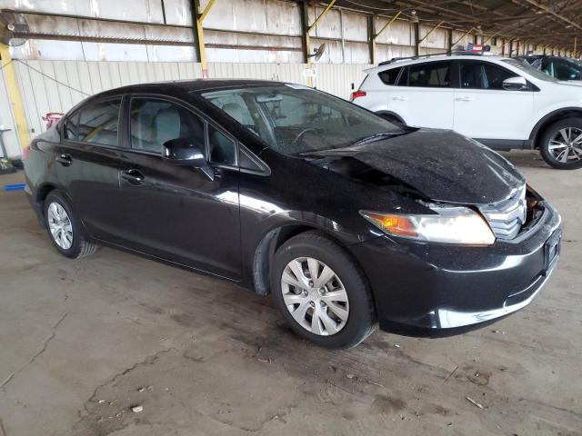 19XFB2F50CE379094 - 2012 HONDA CIVIC LX BLACK photo 4